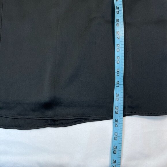 NWT Helmut Lang Fractal Mini Dress Faux Leather Leopard Satin Black Shift  2 - Picture 11 of 15